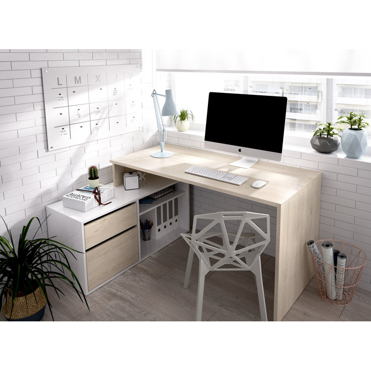 Latitude Run Zoya LShape Computer Desk & Reviews Wayfair.co.uk